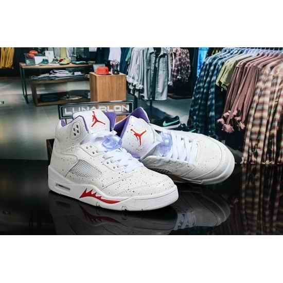 Nike Air Jordan 5 Retro White Spot Women Shoes